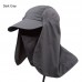 Anti-UV Sun Hat Outdoor Sunscreen Visor Fishing Hat Men Women Summer Protection Face Neck Cover Sport Hiking Caps