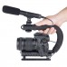 Professional Condenser Mini Microphone Double Back Pole for DSLR/DV Camcorder Camera
