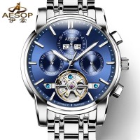 AESOP Fashion Men Watch Men Automatic Mechanical Wrist Wristwatch Sapphire