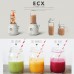 Electric Retro Juicer Small Vegetable Fruit Juicer Machine Mixing Blender w/Mason Travel Cup