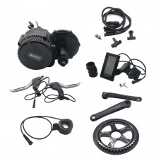 48V 350W Bicycle Motor Conversion Kit 8Fun Mid-Drive with Integrated Controller C965 LCD Display