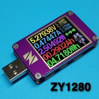 YZXstudio ZY1280 USB Power Monitor Current Voltage Capacity Fast Charge QC4 PD3.0 MFI PPS Test