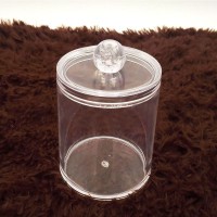 Clear Cotton Pad Holder Organizer Makeup Cosmetic Cotton Pad Dispenser For Cosmetic