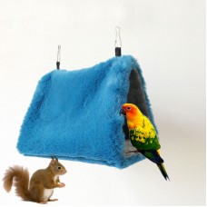 Triangle Bird Hammock Hamster Squirrel Bird Nest House Hut Hammock Premium Rabbit Fabric Material