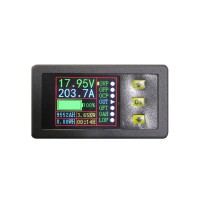 Digital DC Volmeter Ammeter 90V 0-300A LCD Color Display Volt/Amp/Watt Coulomb Capacity Time Meter