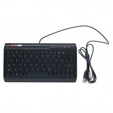 W8017 Genuine MC-SAITE Wired Mini Slim 78-Key Keyboard - Black