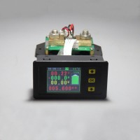 0-120V 0-100A DC Digital Volmeter Ammeter Multimeter Voltage Ampere Power Watt Coulomb Capacity Time Temp