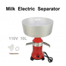 Commercial Fresh Milk Cream Electric Centrifugal Separator Metal 110V 80L/h              