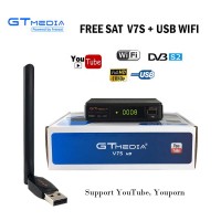 Satellite Receiver HD 1080P + USB WIFI Support YouTube Youporn Cccam Newcam Freesat V7S HD DVB-S2