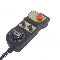 5V MPG Handwheel 6-Axis Manual Pulse Generator with Emergency Stop Switch 