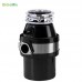 110V Food Waste Disposer Kitchen Sink 1L Capacity Waste Disposal Food Garbage Disposal US Plug