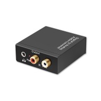 Digital to Analog Audio Converter Adapter Optical Coaxial Toslink Signal to RCA for DVD HDTV