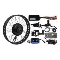 72V 1500W Fat Tire E-bike Kit Front Wheel 20" 24" 26" Hub Dropout Width 135mm E-bike Conversion Kit