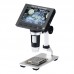 5MP HD 1080P Digital Microscope Metal Stand 4.3'' LCD Screen for Circuit Board Industry Clock DM3