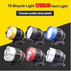 T6 USB Bicycle Front Light Waterproof Bicycle USB Headlight + O Rings 2000 Lumens Optional Colors 