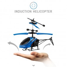 Mini RC Helicopter for Kids RC Drone Infrared Induction LED Light with USB Charging Cable