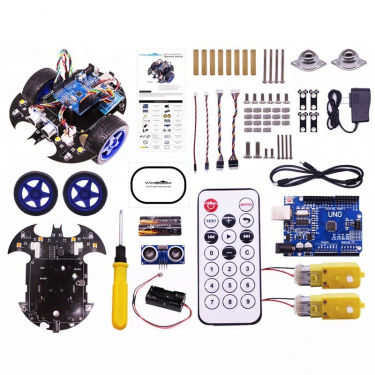 Smart Car Kit Arduino Robot Car Kit Wireless Control DIY Learning Toys ...