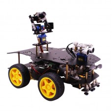 4WD WiFi Robot Car Kit Wireless Video with HD Camera for Raspberry PI 3B+ without Controller Board 