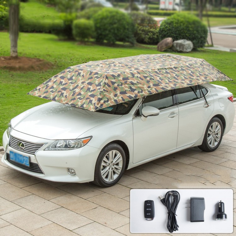 Fully-Automatic Remote Car Umbrella Sunshade Tent Roof Cover Anti UV ...