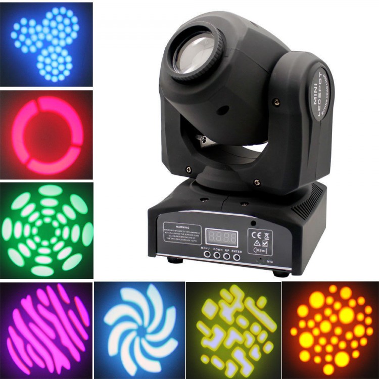 Pack W Rgbw Stage Light Led Spot Moving Head Lights Dmx Disco Dj