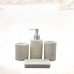 5pcs Resin Bathroom Set Toothpaste Cup Toothbrush Holder Soap Dish Dispenser Set 