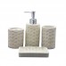 5pcs Resin Bathroom Set Toothpaste Cup Toothbrush Holder Soap Dish Dispenser Set 