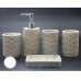 5pcs Resin Bathroom Set Toothpaste Cup Toothbrush Holder Soap Dish Dispenser Set 