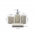 5pcs Resin Bathroom Set Toothpaste Cup Toothbrush Holder Soap Dish Dispenser Set 