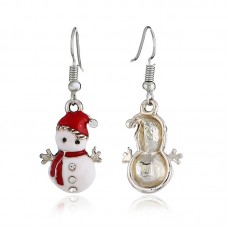 Christmas Snowman Earrings Women Snowman Earrings Personality Fashion Cute Gift  