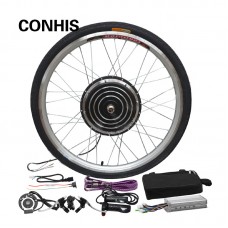 36V 500W Electric Bicycle Conversion Kit Striped Type 26'' Front Wheel E-Bike Conversion Kit