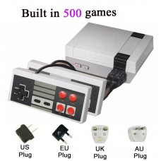 Video Game Console Gaming Player Built-in 500 Classic Games Dual Gamepad with 4 Buttons for NES