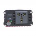 2000W Car Solar Power Inverter DC 12V/24V to AC 220V Modified Sine Wave Auto Identifiation USB Port