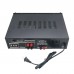 2000W Bluetooth Amplifier Powered Stereo Karaoke 4ohm DJ 2 MIC FM Radio MP3 Disk