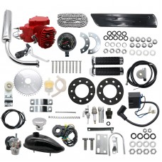 80cc Engine Motor Kit 2-Stroke for Motorized Bicycle Bike DIY + Speedometer