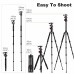 TM2515T DSLR Camera Tripod Professional Horizontal Aluminum Tripod for Canon Nikon DSLR Camera    