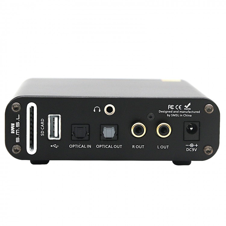 SMSL DP1 HIFI Digital Turntable DAC Headphone Amplifier Lossless Player ...