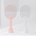 Rechargeable Mosquito Swatter Electric Fly Swatter with Base LED Light USB Charging Type 