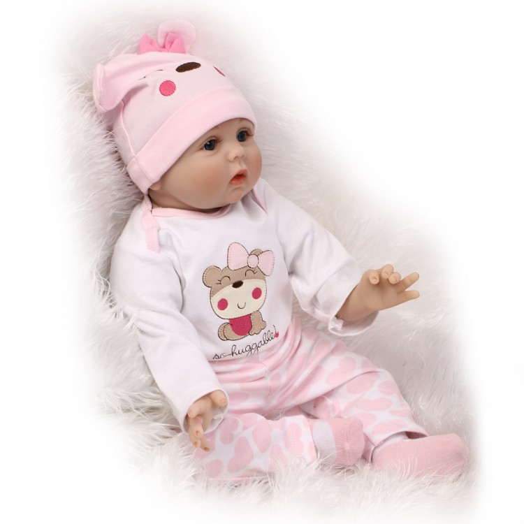 NPK Reborn Baby Doll Silicone Girl Toy Soft Toddler Girl Gift Doll Toys ...