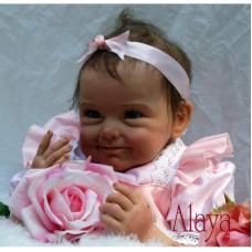 22Inch/55cm NPK Reborn Baby Dolls Silicone Soft Lifelike Baby Girl Toy Pink AA002P