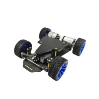 4WD Smart Car Chassis RC for STM32 Dual Servo MG996R without Encoder Standard Version Unfinished