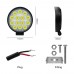 1pc 42W 4200LM Round Off-road Spotlight LED Work Light for Truck Jeep ATV SUV Boat Most Vehicles 