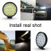 1pc 42W 4200LM Round Off-road Spotlight LED Work Light for Truck Jeep ATV SUV Boat Most Vehicles 