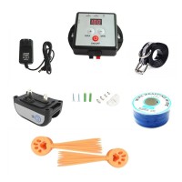 X-881 Underground Electric Dog Fence System Dog Training Collar Rechargeable w/300M Wires for 2 Dogs