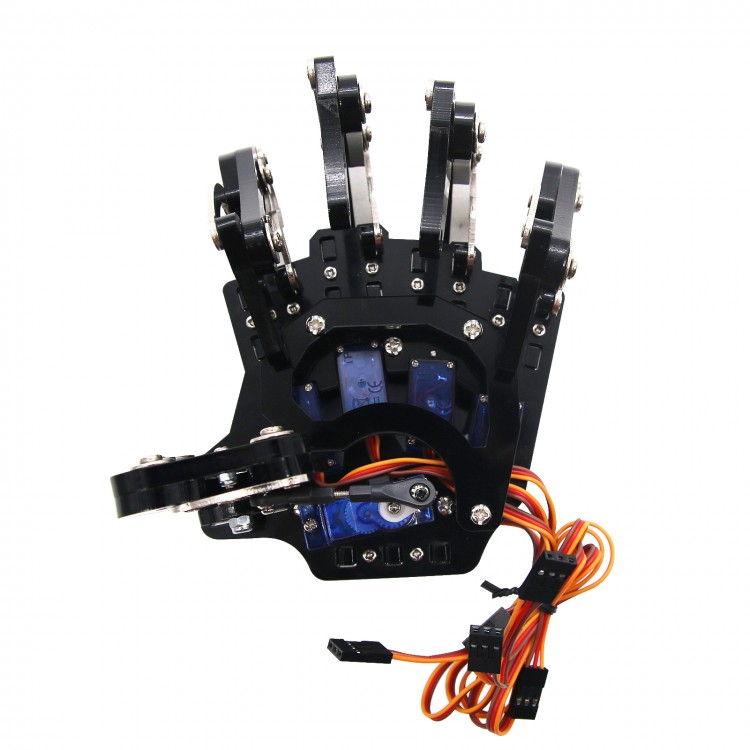 Mechanical Claw Clamper Gripper Arm Left Hand Five Fingers with Servos ...