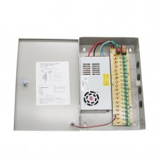 12V 20A 18-Channel CCTV Security Camera Power Supply Distribution Box Multiple Protections 