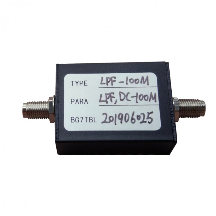 LPF-100M 100MHz LPF RF Low-Pass Filter w/SMA Female Connector 50Ω ...