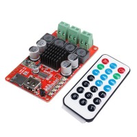 TPA3116 2*50W Bluetooth Receiver Amplifier Board+Remote Control TF Card U Disk Player