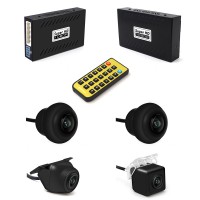 360 Degree Panoramic Driving Recorder 1080P HD 180° Wide Angle Cameras System DV360B 