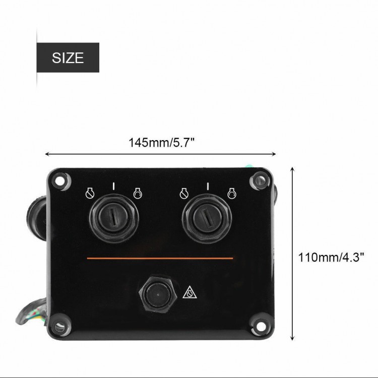 Dual Keys Outboard Key Switch Panel for Yamaha Outboard Ignition Switch ...