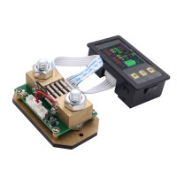 0-120V 0-500A DC Digital Volmeter Ammeter Multimeter Voltage Ampere Power Watt Coulomb Capacity Time Temp